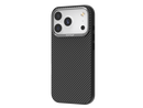 Raptic Aramid Fiber Dual Case with Magsafe for iPhone 17 Pro Series - 600D - Black