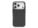 Raptic Aramid Fiber Dual Case with Magsafe for iPhone 17 Pro Series - 600D - Black