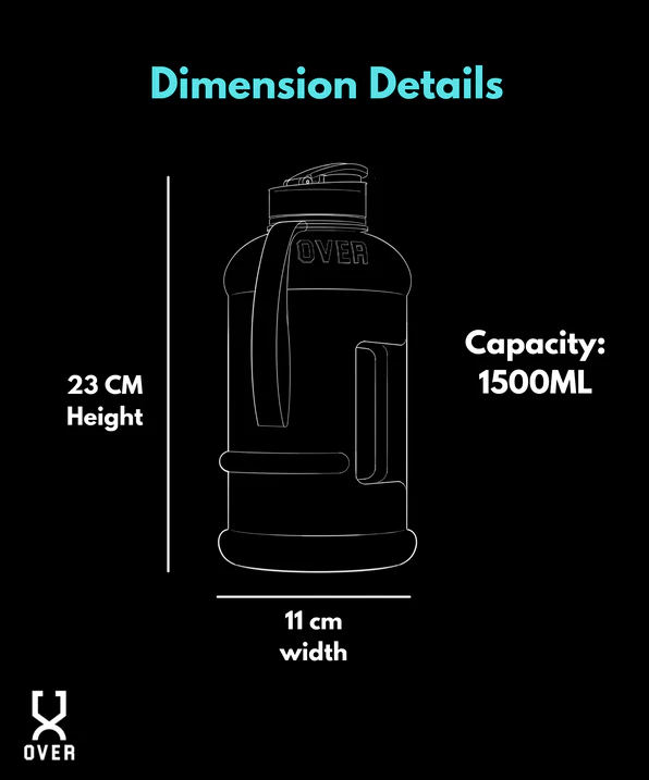 Over 1.5L Oversized Bottle with Flip Cap