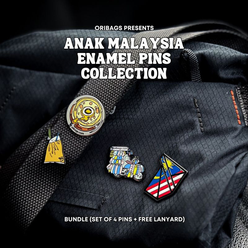 Anak Malaysia Pins Collection Bundle Set ( 4 Pins + Free Oribags Lanyard )