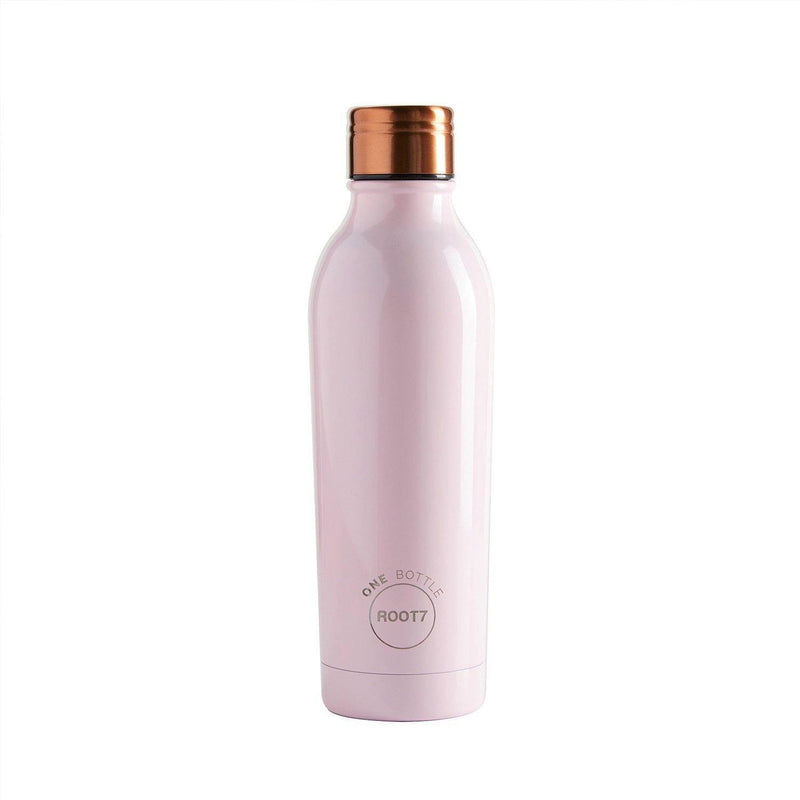 (Clearance) Root7 OneBottle® Millennial Pink Double-Walled Stainless Steel Water Bottle 500ml - Oribags.com