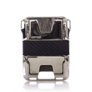 Dango Products M2 Maverick Wallet Hand Polished Nickel Plated Single Pocket Leather - Oribags.com