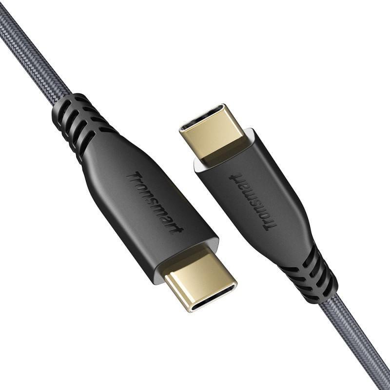 Tronsmart TCC01 4ft USB-C to USB-C 2.0 Cable - Black - Oribags.com