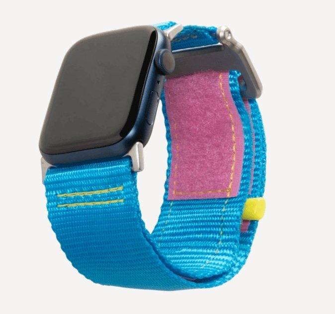 UAG Active Watch Strap for Apple Watch 44/42 - 80's Blue/Pink - Oribags.com