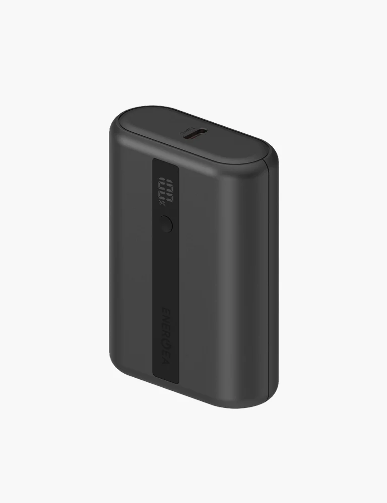 Energea Compac Mini 3 | 10000mAh Powerbank w/ Display - Gunmetal Black