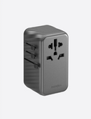 Energea TravelWorld GaN120 | 120W Travel Adapter  - Gunmetal