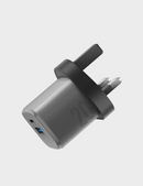 Energea AmpCharge GaN20 UK | 20W Wall Charger - Gunmetal
