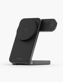 Energea MagTrio Plus | 3 in 1 Foldable Qi2 Magnetic Wireless Charger - Gunmetal
