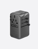 Energea TravelWorld GaN120 | 120W Travel Adapter  - Gunmetal