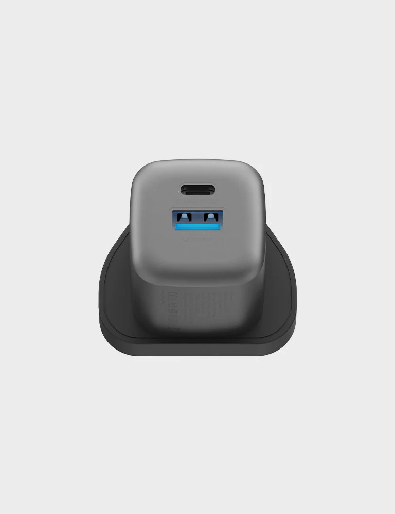 Energea AmpCharge GaN35 UK | 35W Wall Charger - Gunmetal