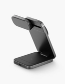 Energea MagTrio Plus | 3 in 1 Foldable Qi2 Magnetic Wireless Charger - Gunmetal