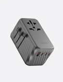 Energea TravelWorld GaN120 | 120W Travel Adapter  - Gunmetal