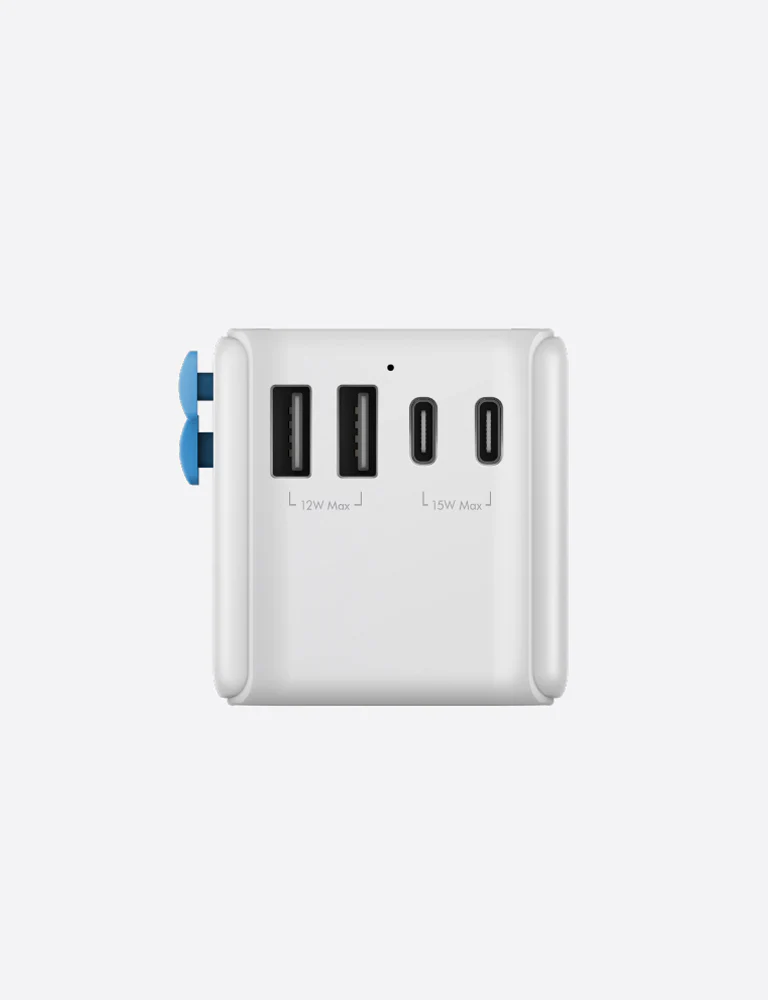 Energea Bazic GoPort | 28W Travel Adapter - White