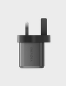 Energea AmpCharge GaN20 UK | 20W Wall Charger - Gunmetal