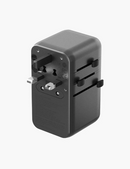 Energea TravelWorld GaN85 | 85W Travel Adapter w/ 80cm USB-C Cable - Gunmetal
