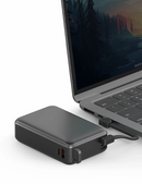 Energea Compac Ultra 67 | 20000mAh Powerbank w/ Built-In USB-C Cable - Gunmental