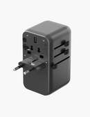 Energea TravelWorld GaN85 | 85W Travel Adapter w/ 80cm USB-C Cable - Gunmetal