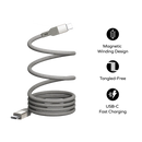 Momax Mag.Link | Magnetic USB-C to USB-C Cable 100W 1m - Titanium