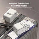 ADAM elements T70L | 70W Universal Travel Adapter w/ Built-In USB-C Cable