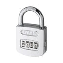 ABUS 160/50 High-Gloss Chrome Combination Padlock (Blister Pack)