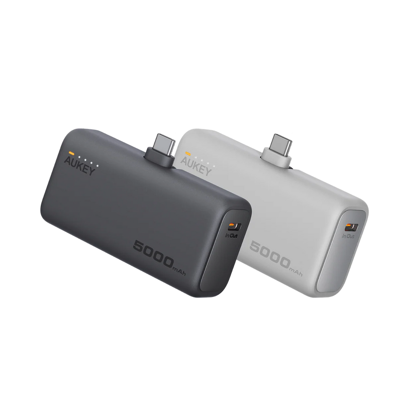 Aukey PB-Y59 Spark Mini 22.5W 5000mAh PD Power Bank With Built-in USB C Port