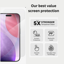 ZAGG Glass Plus Elite Edge Anti-Glare (Matte) Full-Screen Protector Coverage for iPhone 17 Series