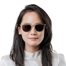 (Markdown) Rocket Eyewear MTO P3 Classic Sunglasses - Mother's Pearl & Chin Chow Tortoise with Brown Polarized Lenses (Tortoise and Crystal) - Raised Asian Fit