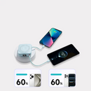 Hoda 10000mAh Dual Line Fast Charging Mobile Power Supply With Magsafe And Holder