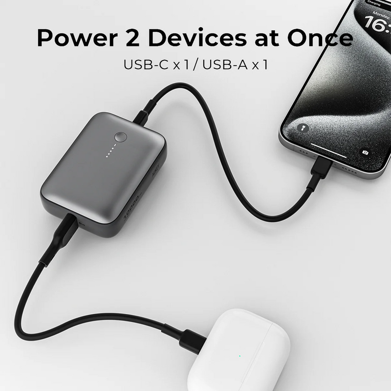 Aukey PB-Y55 20W USB C PD & USB QC3.0 SCP 10000mAH Mini Power Bank