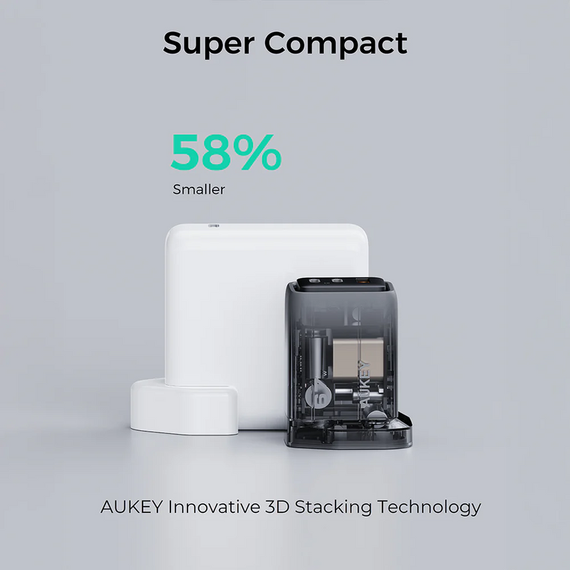 Aukey PA-C3 Comet Mix 3 67W PD Wall Charger with GaN Technology