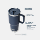 YETI Rambler® 30 oz (887 ml) Travel Straw Mug WITH COLOR-MATCHED STRAW LID