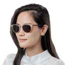 (Markdown) Rocket Eyewear MTO P3 Classic Sunglasses - Mother's Pearl & Chin Chow Tortoise with Brown Polarized Lenses (Tortoise and Crystal) - Raised Asian Fit
