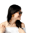 (Markdown) Rocket Eyewear MTO P3 Classic Sunglasses - Rose-Tinted Crystal & Blush with Brown Polarized Lenses (Crystal Strikes Back) - Raised Asian Fit