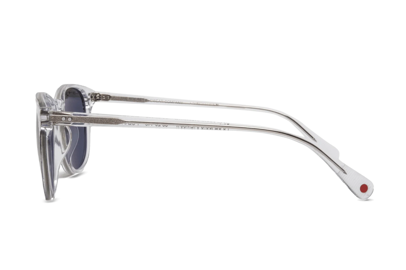 Rocket Eyewear MTO P3 Classic Sunglasses - Crystal with Grey Polarized Lenses (Launch Edition) - Raised Asian Fit
