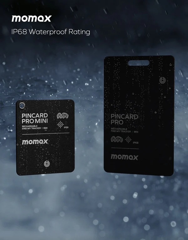 Momax PinCard Pro | Rechargeable Find My Tracker