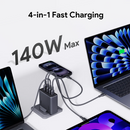 Aukey PA-C6 Comet Mix 4 140W PD 4-Port GaN Wall Charger with PPS for Laptop & Mobile