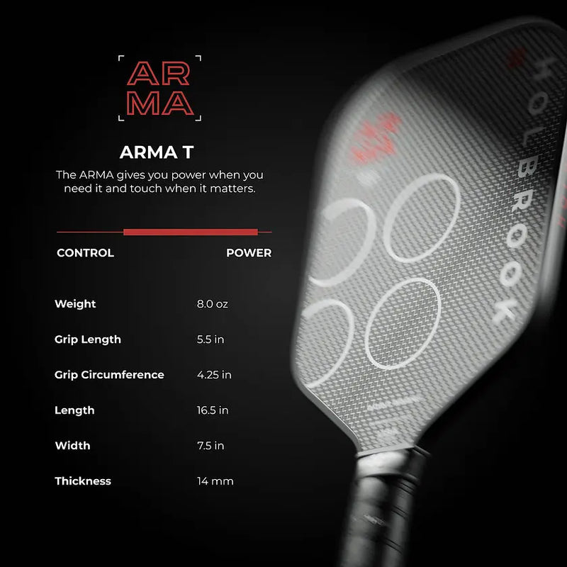 Holbrook Arma Metallic T 14mm Pickleball Paddle