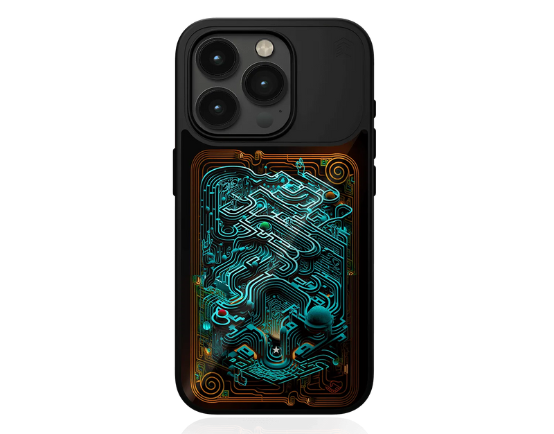 (Markdown) STM Goods iPhone 15 Pro Series Phone Case Reveal Warm (MagSafe) - Black Realm