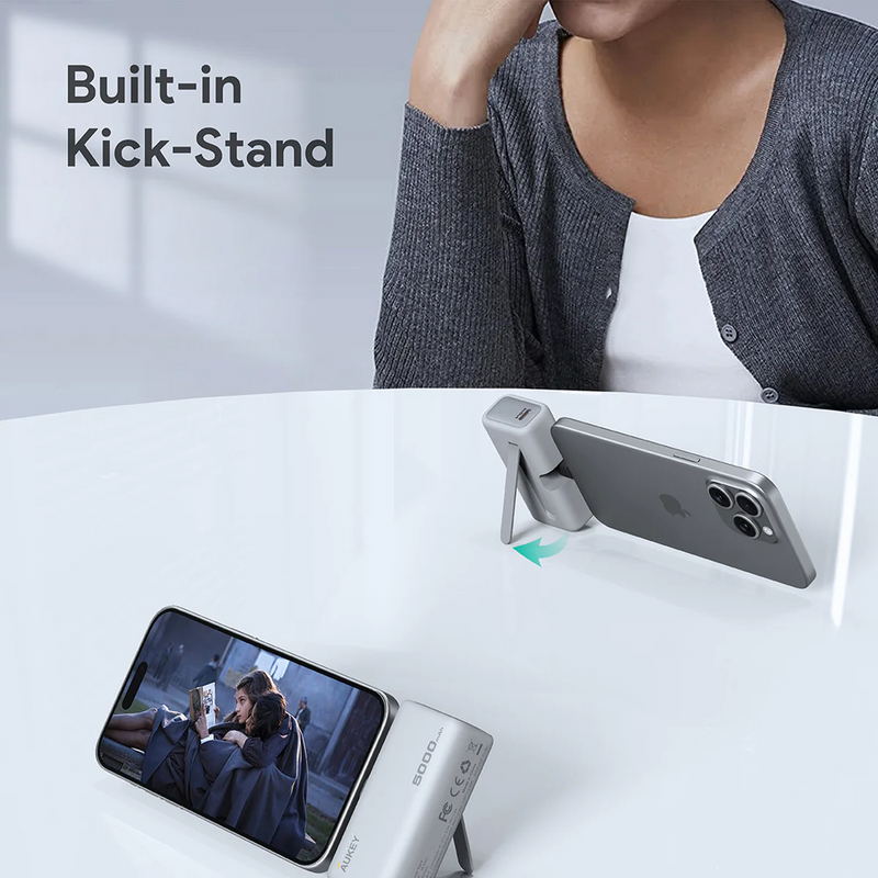 Aukey PB-Y59 Spark Mini 22.5W 5000mAh PD Power Bank With Built-in USB C Port