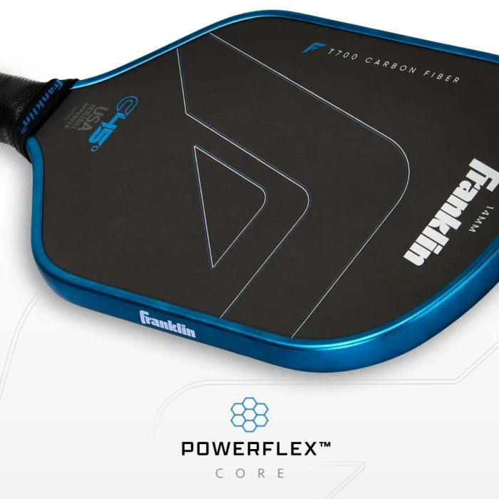 Franklin C45 Carbon Fibre 14mm Hybrid Pickleball Paddle - Blue