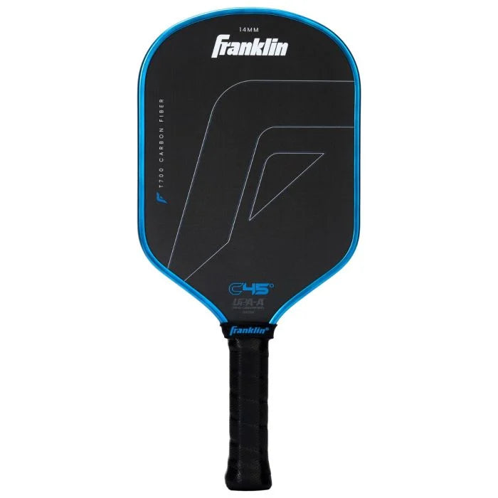 Franklin C45 Carbon Fibre 14mm Hybrid Pickleball Paddle - Blue