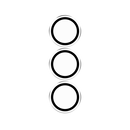 ZAGG Glass Elite InvisibleShield Anti-Reflective Camera Rings - Samsung S25 Series - Black