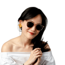 (Markdown) Rocket Eyewear MTO P3 Classic Sunglasses - Rose-Tinted Crystal & Blush with Brown Polarized Lenses (Crystal Strikes Back) - Raised Asian Fit