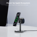 Aukey LC-MC311 MagFusion 3 in 1 Magnetic Fast Wireless Charging Station with Qi2 MFW Magsafe compatible