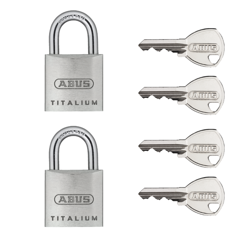 ABUS 64TI/20 Titalium Padlock come with Keys