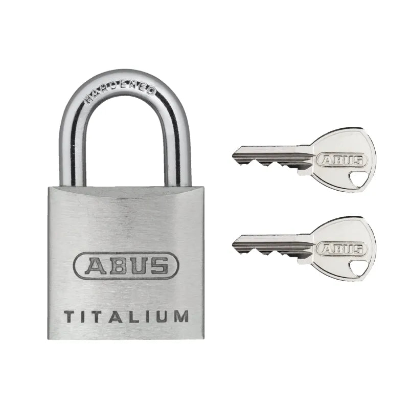 ABUS 64TI/20 Titalium Padlock come with Keys