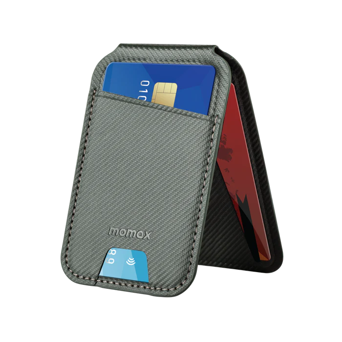 Momax 1-Wallet | Magnetic Card Holder With Stand