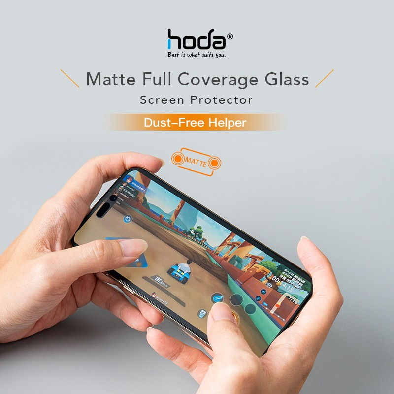 Hoda (Matte) Gaming Anti-Glare Full Coverage Screen Protector - With Dust-Free Helper for iPhone 16 Series