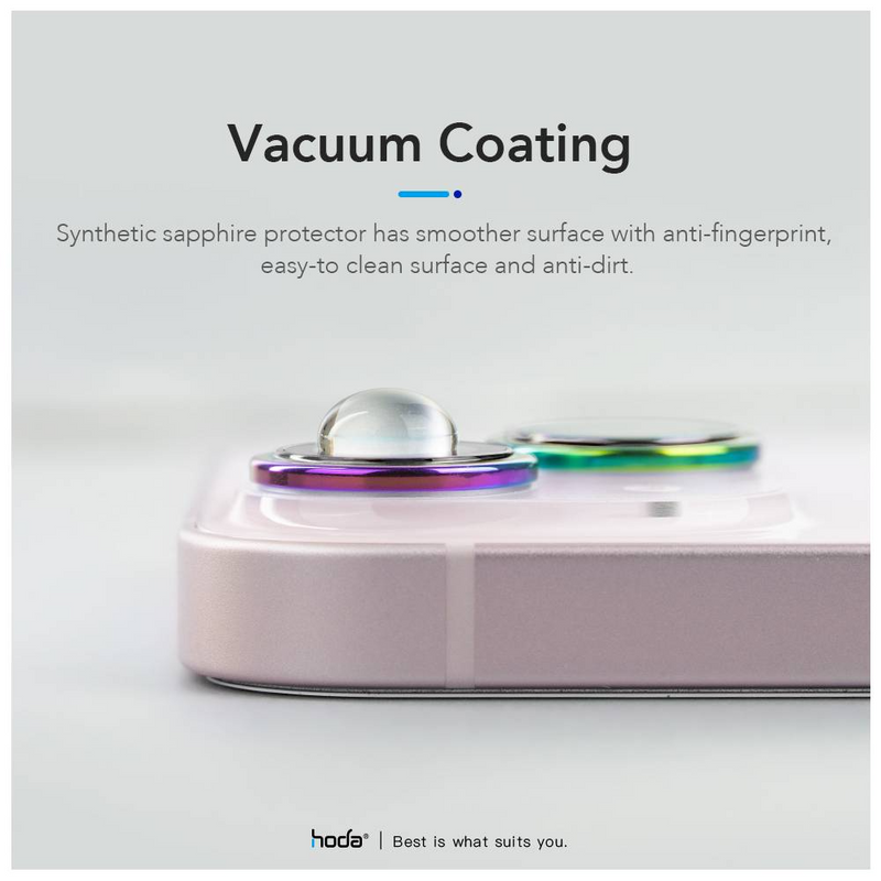 (Markdown) Hoda Sapphire Lens Protector With Helper for iPhone 16 /16 Plus (2 Lens)