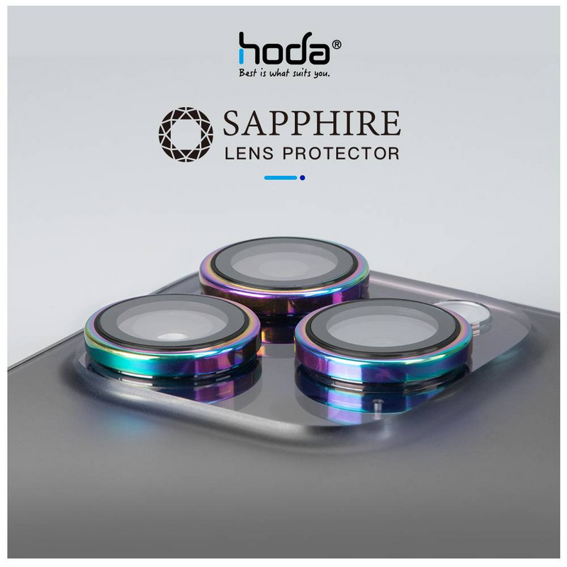(Markdown) Hoda Sapphire Lens Protector With Helper for iPhone 16 Pro /16 Pro Max (3 Lens)